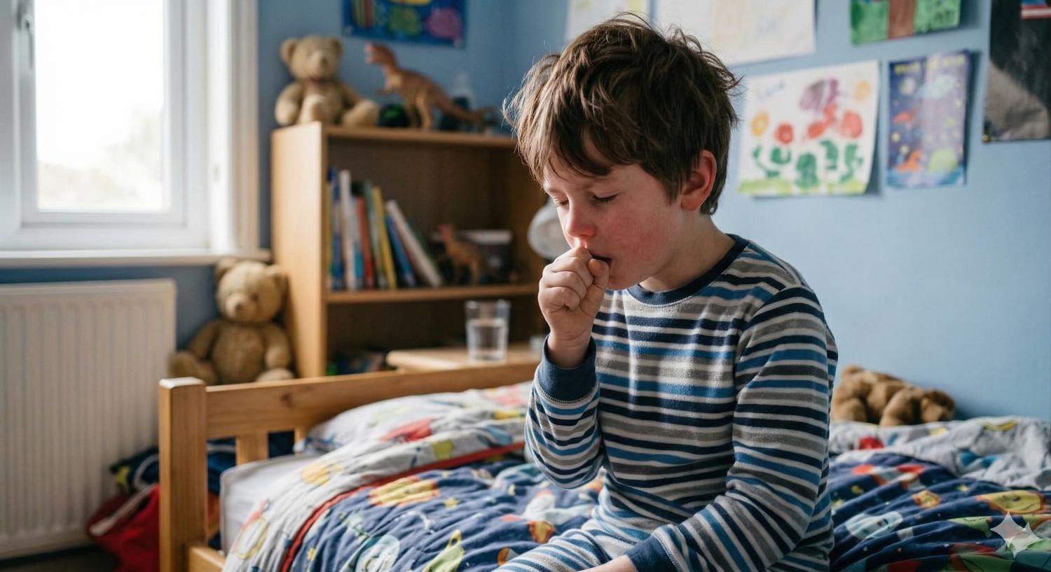 Tosse notturna e “fischio”: quando l’allergia nei bambini può evolvere in asma